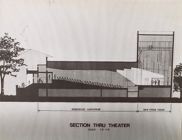 Architectural drawing of McGinnis Theatre 